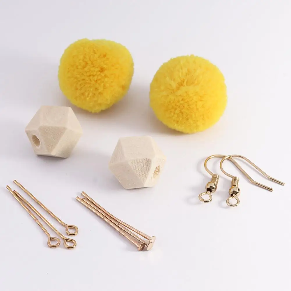 Sauvoo милый меховой шарик помпон длинные висячие серьги с бахромой уникальные