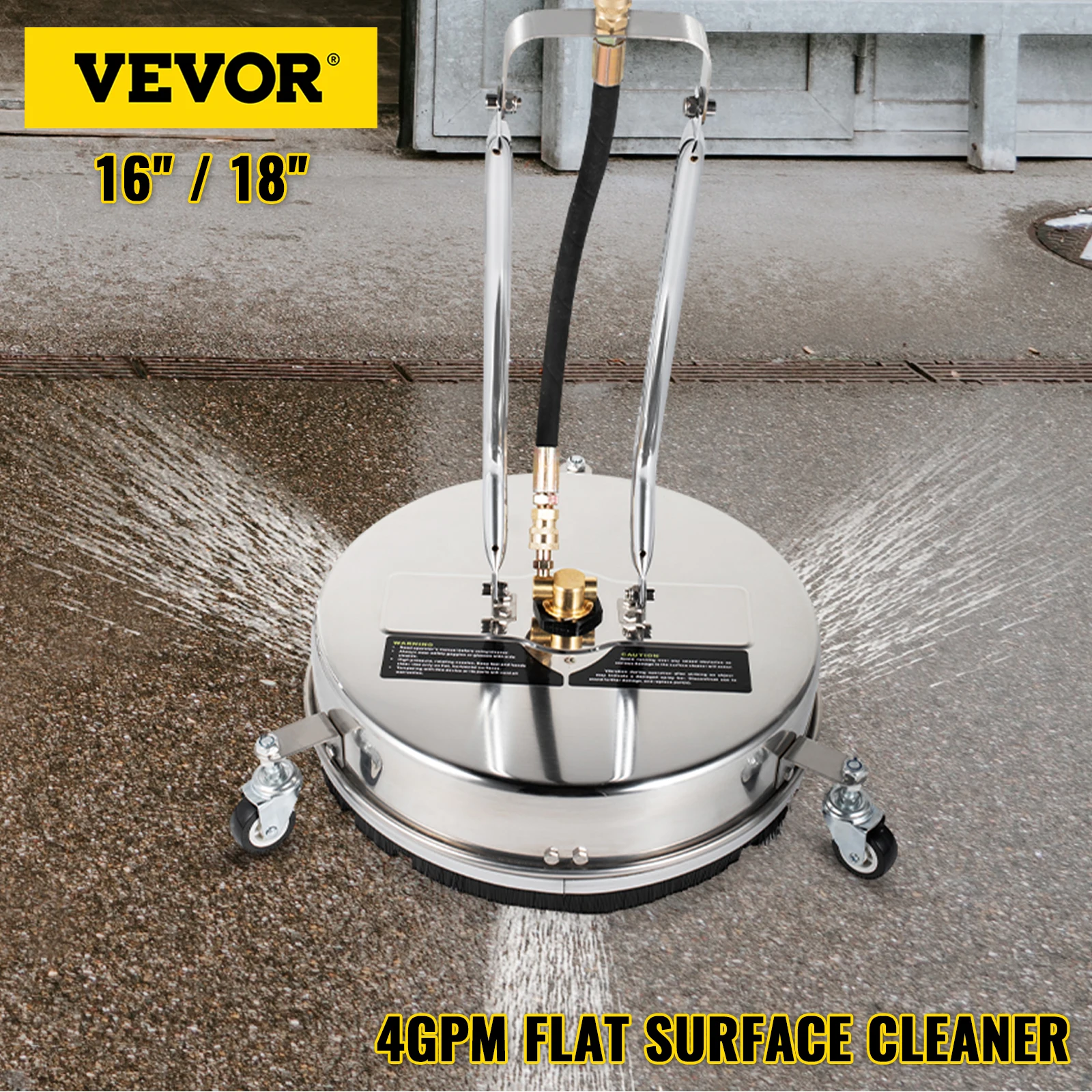 

Устройство для мойки поверхностей VEVOR 16, 18 дюймов, 1/4 psi