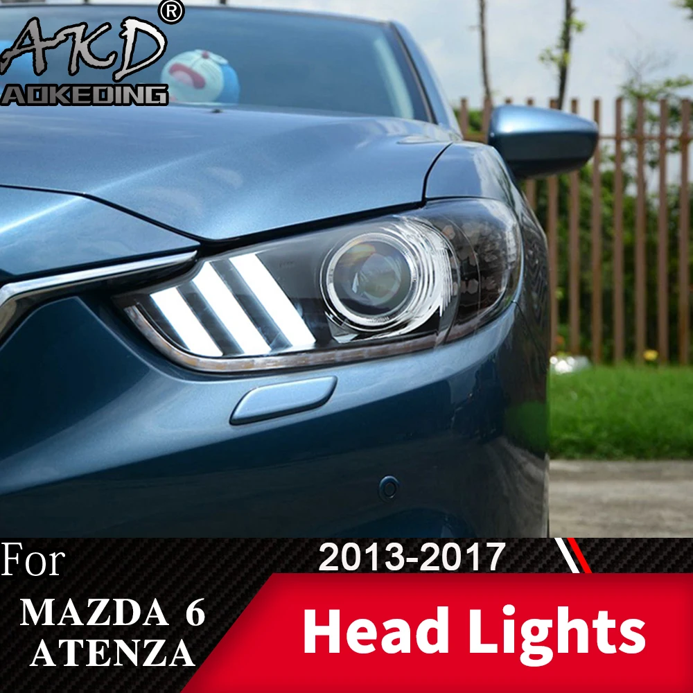 Передняя фара для автомобиля Mazda 6 Atenza 2013 2017 Mustang головной светильник s туман