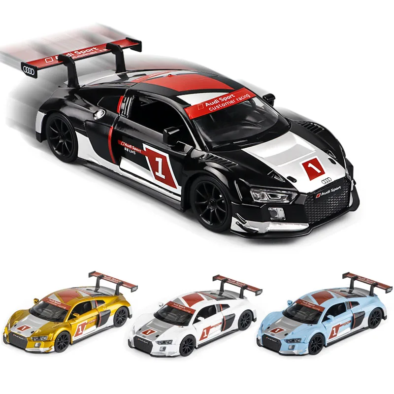 

1:32 Model R8 LMS Car Die Cast Alloy Car Model Diecasts Toy Sound Collectibles Cars Toy Birthday Present Christmas Gift For Boy