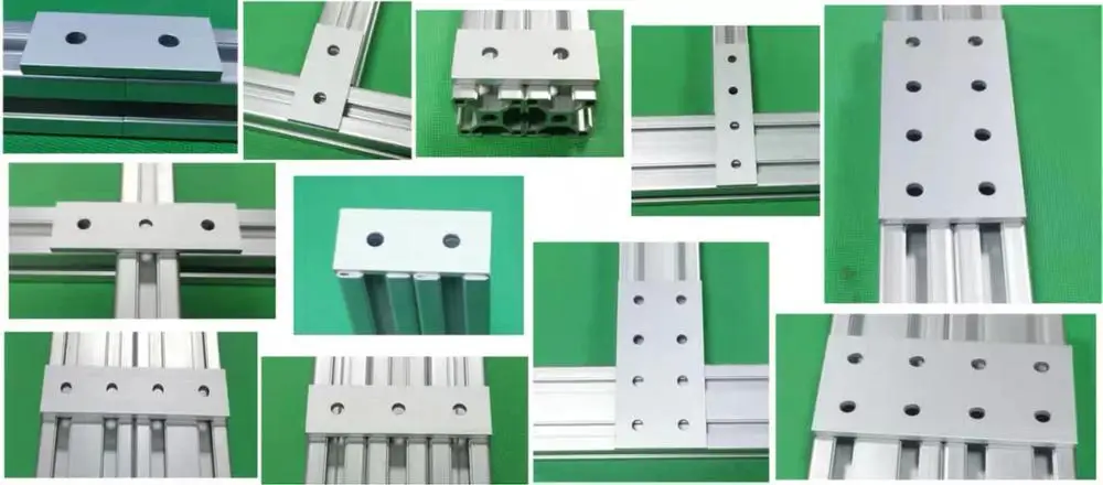 Соединительная пластина с 6 отверстиями 2040 6060 8080 9090 угловой кронштейн
