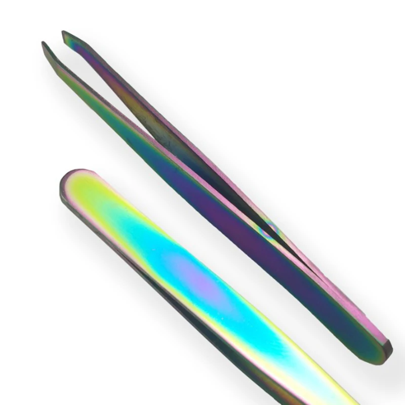 Профессиональный Наклонный угловой триммер для бровей пинцеты накладных ресниц