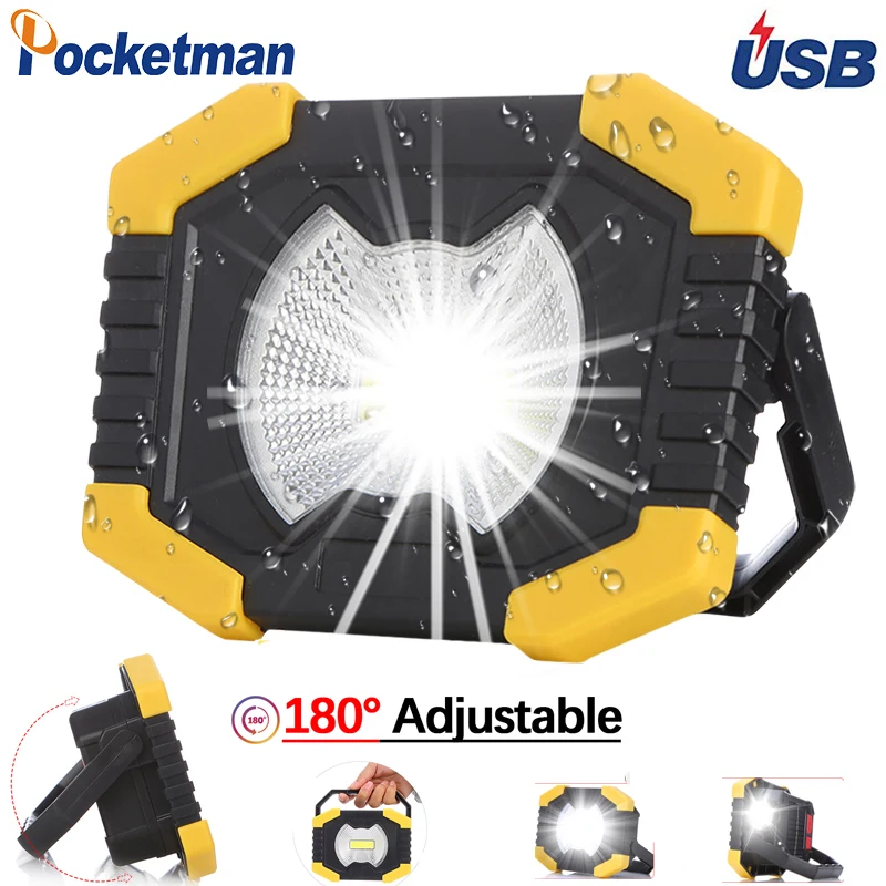 Портативный Точечный светильник 100 Вт рабочий с регулируемыми фонариками на 180