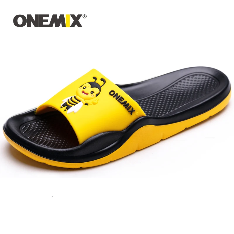 ONEMIX Men Women Flip Flop Casual Slippers Flats Fashion Outdoor Non-slip Summer Sandals Unisex Beach Wading Shoes |