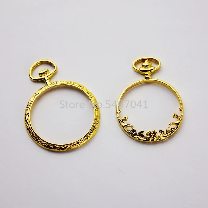 Popular5pcs/лот карманные часы Подвеска на металлическом каркасе Шарм рамка Установка