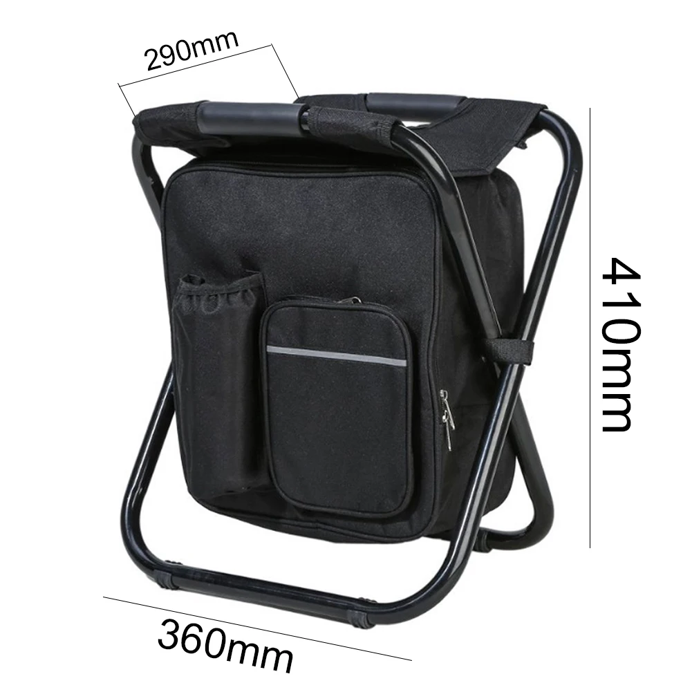 Outdoor Folding Camping Fishing Chair Sturdy Comfortable Stool Portable Backpack Seat Bag Economy | Спорт и развлечения