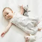 Комбинезон детский Pureborn, без рукавов, дышащий, хлопковый, с принтом