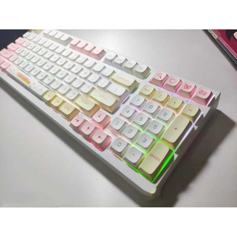 

Mechanical Keyboard Keycaps Macaron Theme XDA Profile 146 Keys Compatible Cherry MX Kailh Gateron Switches