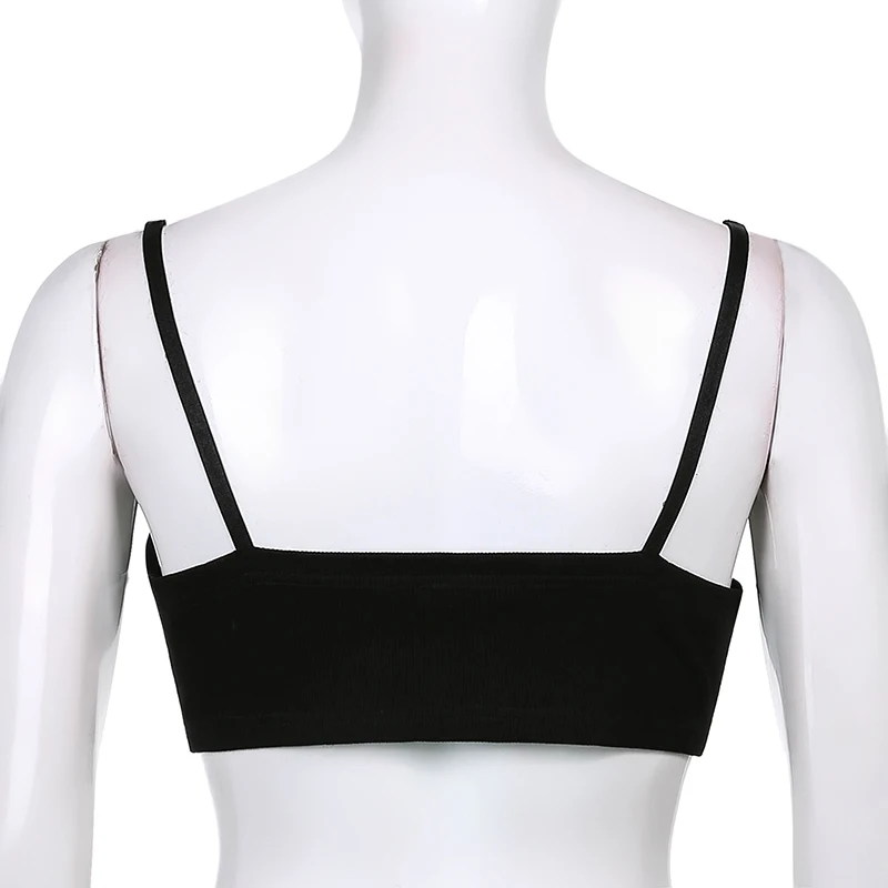 

HEYounGIRL Black Backless Underbust Corset Belt Buckle Women Faux Leather PU Sleeveless Underboob Belts Crop Top Fashion Gothic