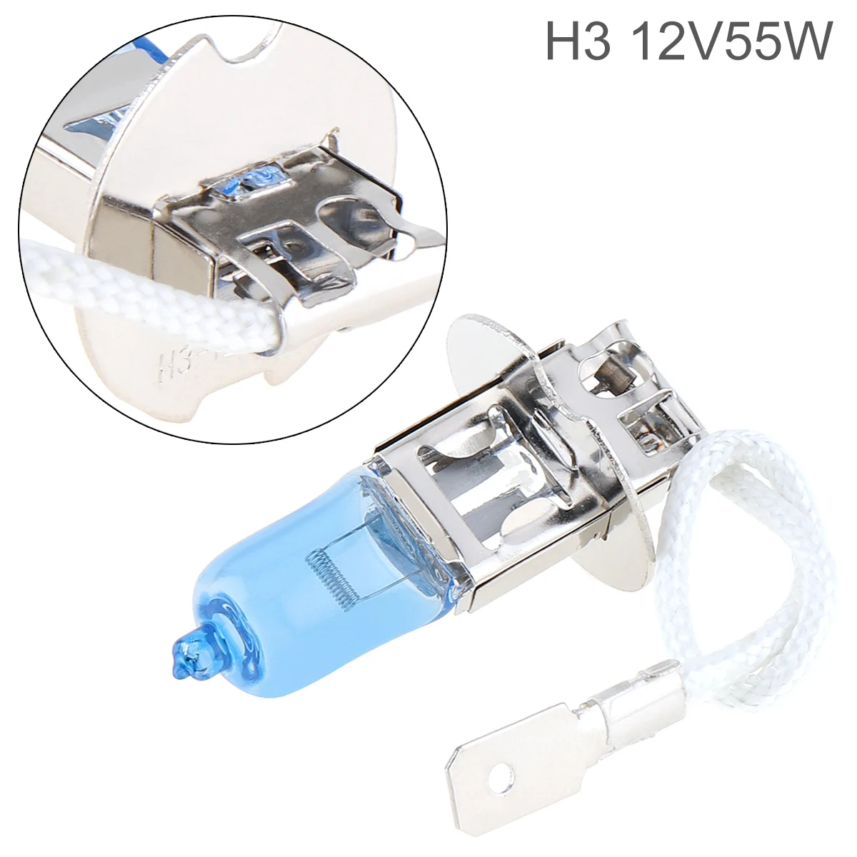 12V H3 55W 5000K белый светильник супер яркие автомобильные ксеноновые галогенные
