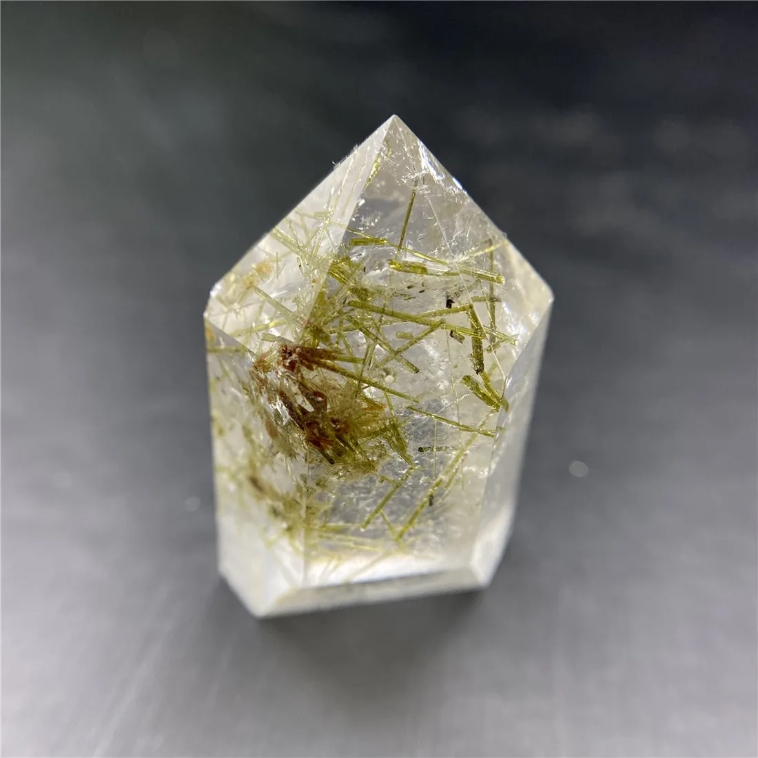 Rutilate Crystal Point Stone Island Wicca Decor натуральные кварцевые кристаллы природный камень | Дом