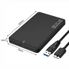 HDD External Case 2.5 Inch 2TB Portable Plastic USB 3.0 External Hard Drive Enclosure Disk Storage Devices Case