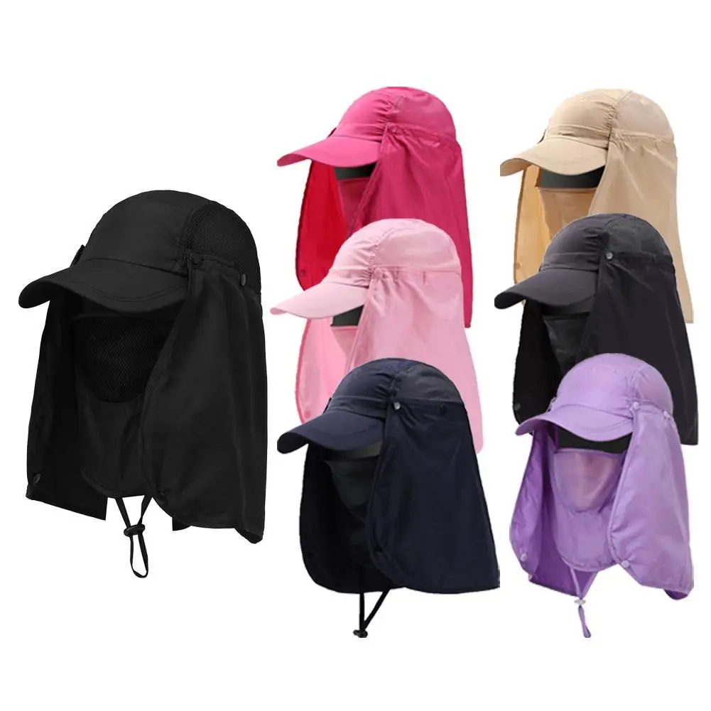 

Unisex Waterproof UV Protection Breathable Baseball Hat Fisherman Hat Sun Hat Climbing Quick-Drying Cap With Face Neck Flap