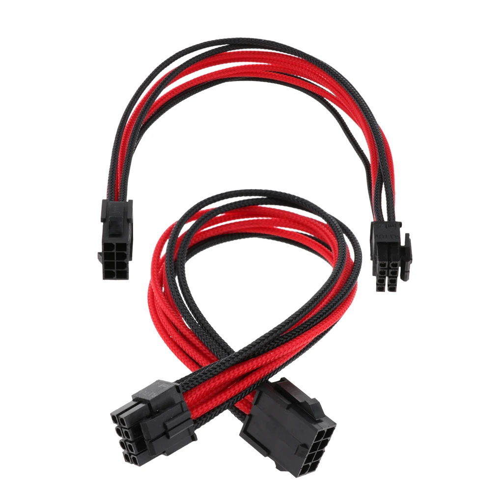 2 шт ЦП 8 контактный источник питания свинцовый Удлинительный кабель жила ATX PSU