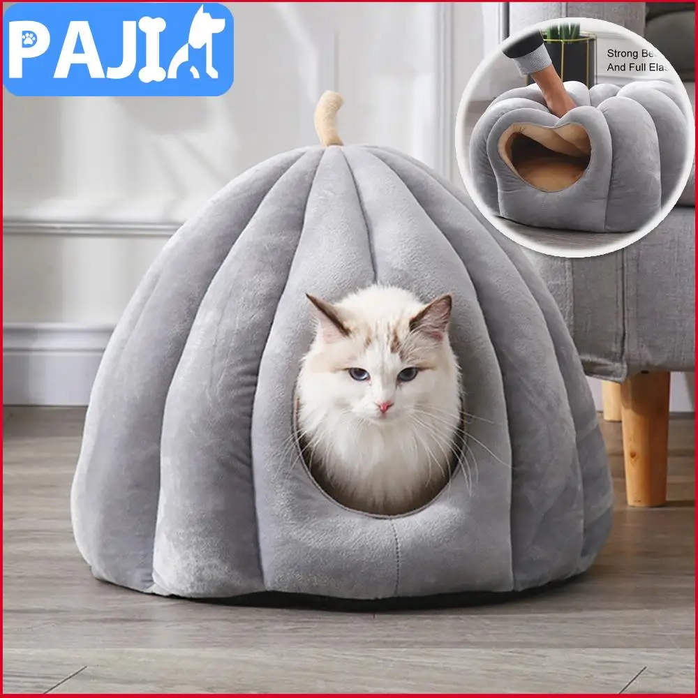 

Домик для домашних питомцев, теплая Лежанка для кошек, мягкая палатка для питомцев, полузакрытая кровать для сна для собак, щенков, котят