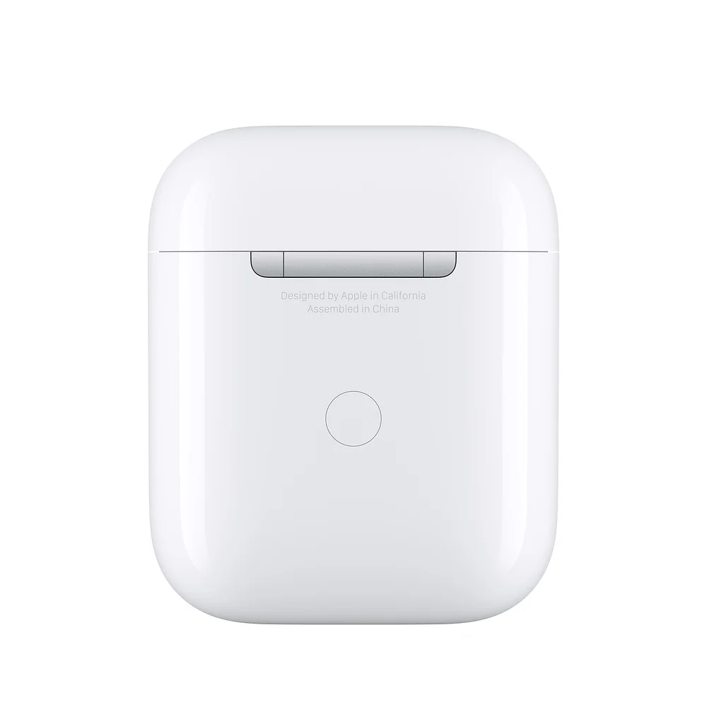 Apple беспроводной зарядный чехол для AirPods | Apple Airpods зарядный чехол беспроводной зарядное устройство коробка для Airpods 1th и 2th