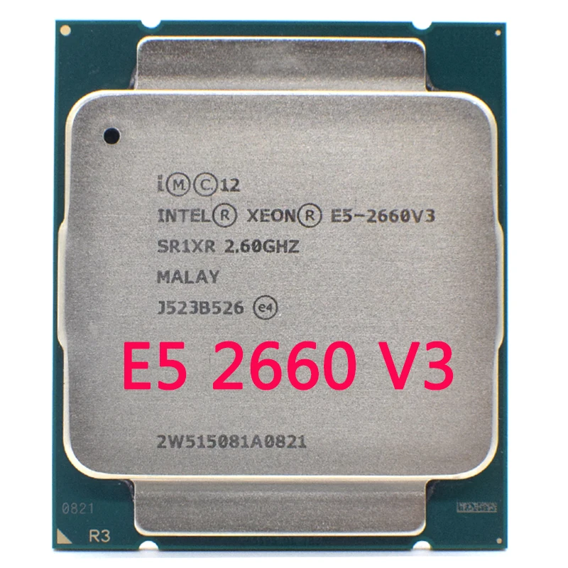 

Процессор Intel Xeon E5 2660 V3 б/у, SR1XR 2,6 ГГц, 10 ячеек, 105 Вт, разъем LGA 2011-3 ЦП E5 2660V3