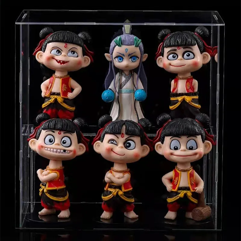 Фигурка аниме Nezha: рождение демона 6 шт./лот китайская модель АО Бинг фигурка героя