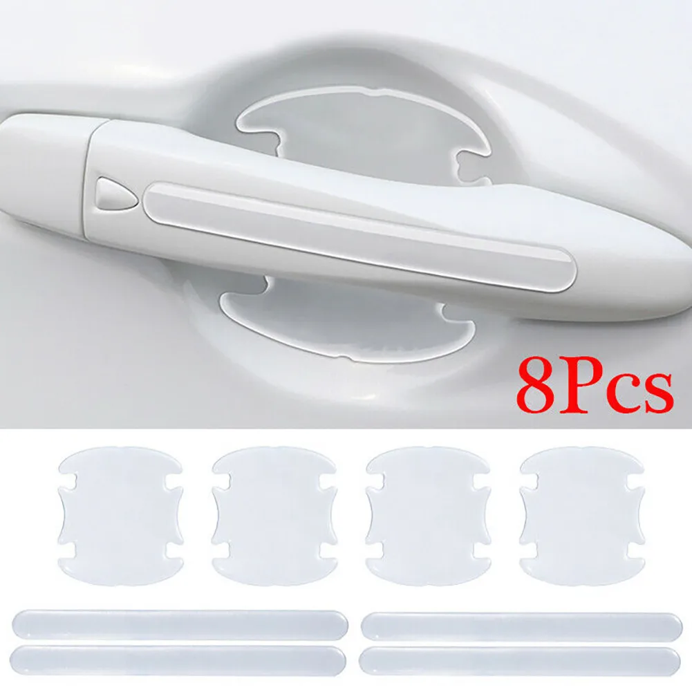 

8Pcs/set Car Universal Film Anti-Scratch Stickers For Door Handle Protector Auto Accessories Cleaner