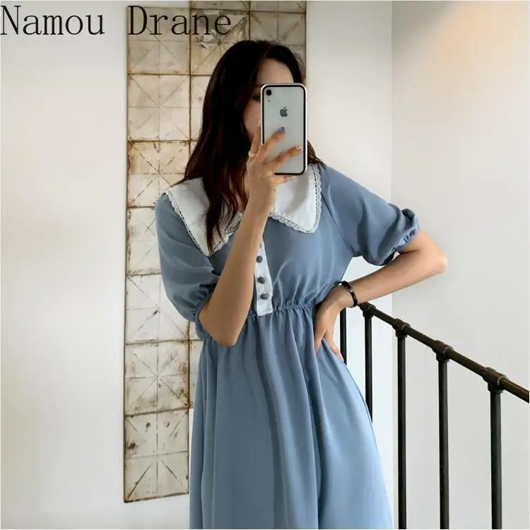 Женское платье феи во французском стиле приталенное ТРАПЕЦИЕВИДНОЕ ПЛАТЬЕ