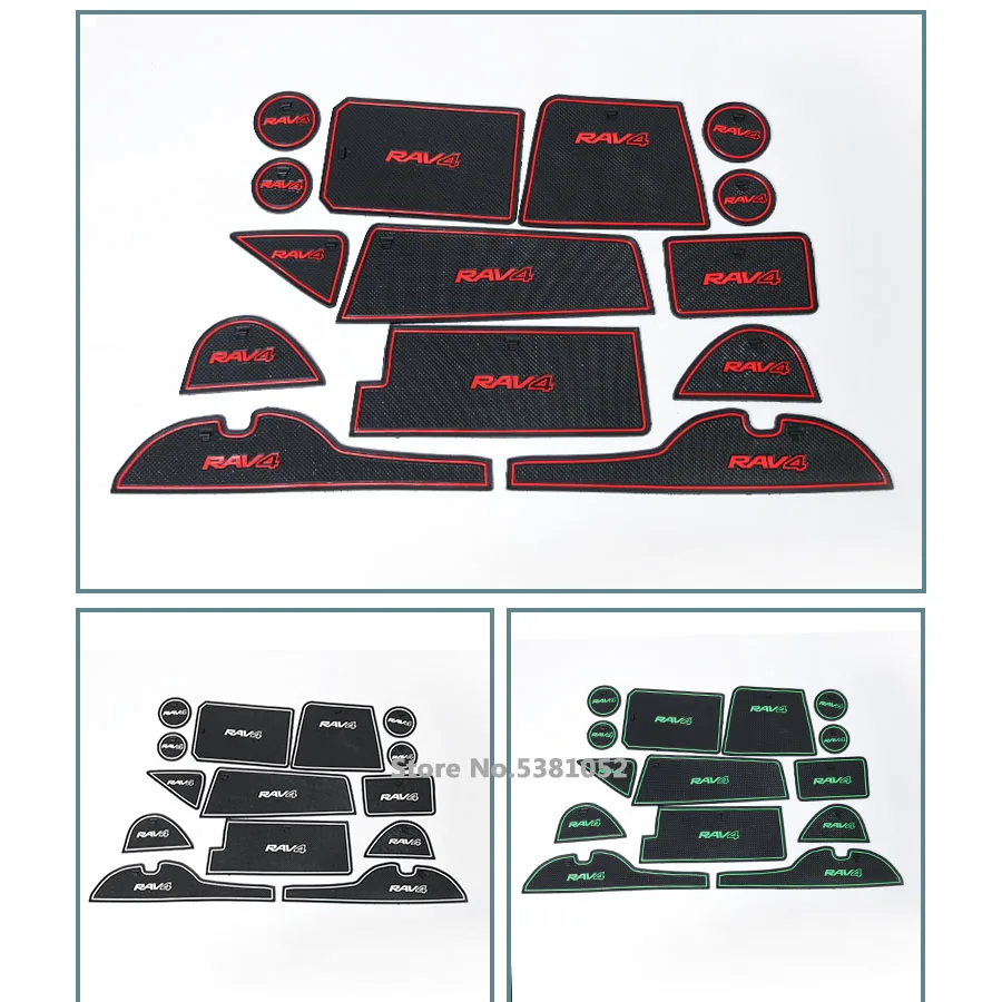 

Door Groove Mats Gate Slot Pad for Toyota RAV4 RAV 4 2021 2020 2018 Accessories Cup Cover Anti-slip Sticker Decoration Non-slip