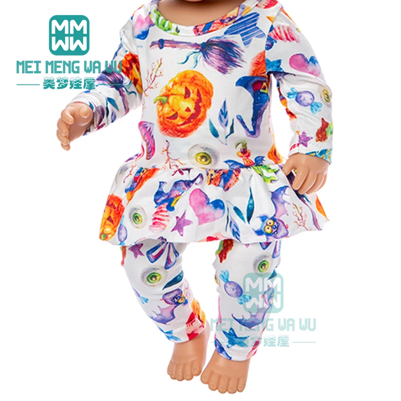 Одежда для куклы подходит 43 см кукла новорожденного оранжевый Тыква легкий набор