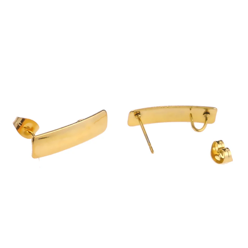 Новое поступление самодельная печь из нержавеющей стали с покрытием 6*21 мм простой крючок для ушей оптовая