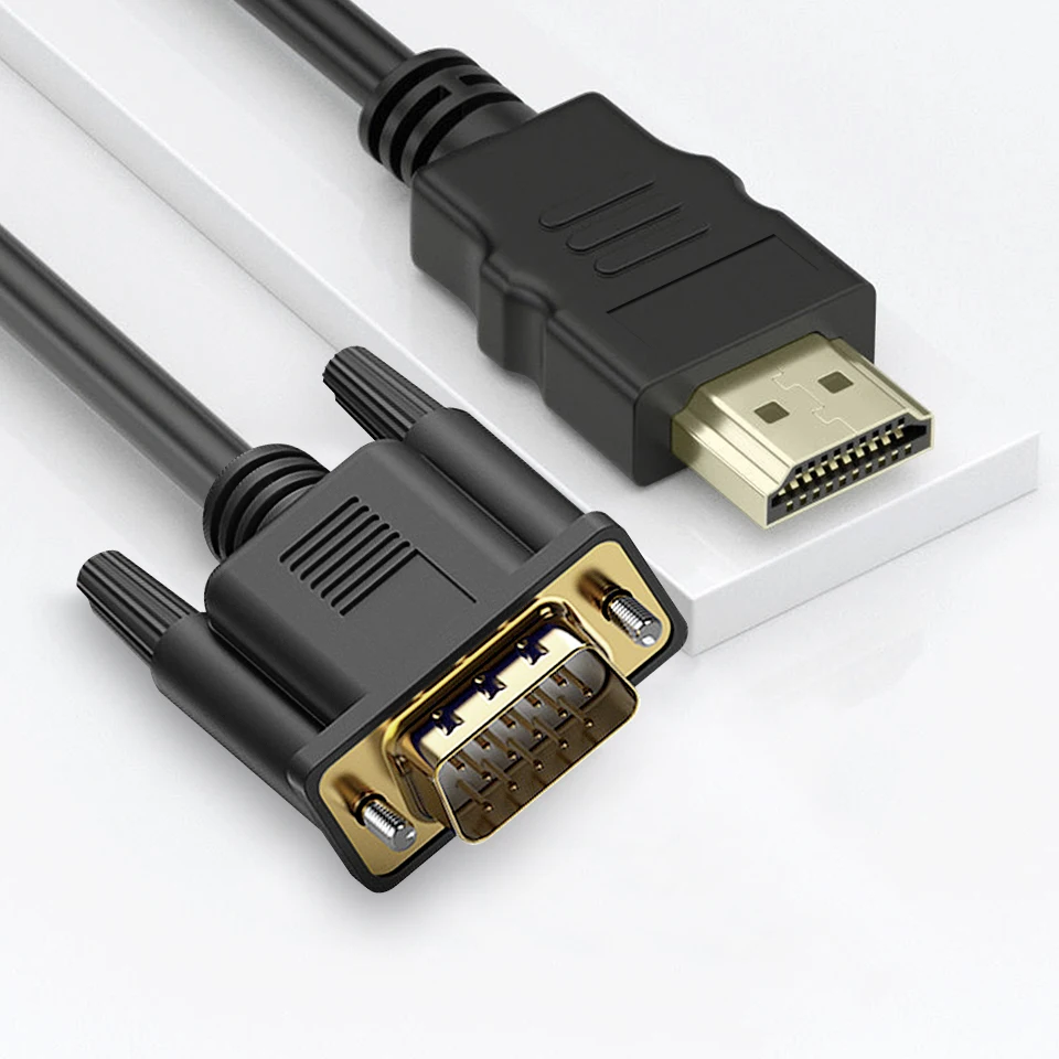 Cable HDMI VGA a VGA, Cable de Audio y vídeo, cable macho...