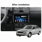 Головное устройство на платформе Android, автомобильное радио, мультимедийный видеоплеер, навигация GPS для LADA Priora I 1 2007-2013, автомобильное стерео USB HD FM