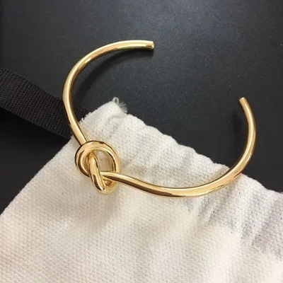 Золотистый Узел Любовь жемчуг стразы инкрустация Шарм дизайнерский браслет