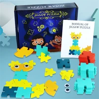 creative and simple pure color variety puzzles sturdy and playable high quality wooden puzzles parent child interactive games