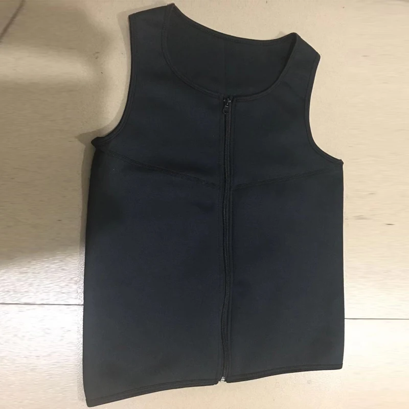 Мужской жилет для сауны тренировочный на молнии ультра пот корсет из неопрена