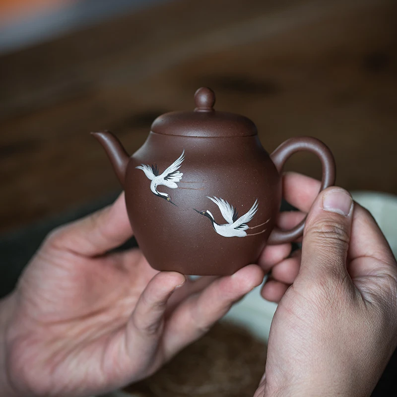 

★★Yixing recommended Chinese manual Huang Longshan ore stale old purple clay teapot without adding autumn kettle