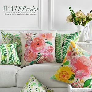 Американский завод Цветок Наволочка с листком для Цветочная подушка офис диван домашнее декоративное белье Наволочка