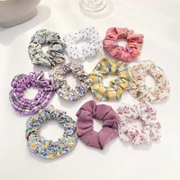 summer large intestine hairpin simple lattice french girls hair accessories female tie your hair with a hair band rubber band