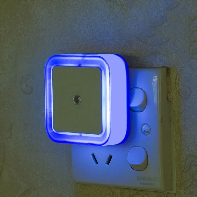 Mini Newest Light Sensor Control Night EU US UK Plug Novelty Square Bedroom lamp For Baby Gift Living room | Лампы и освещение