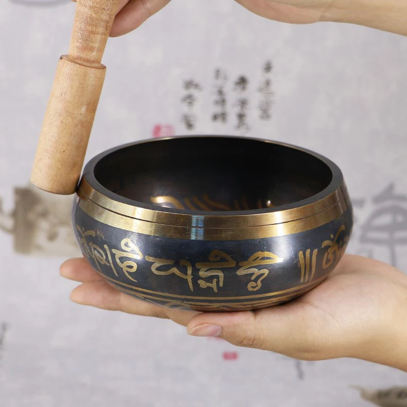 

Nepal Tibetan Sing Bowl Himalayan Buddhist Yoga Meditation Tibetan Chanting Bowl Yoga Meditation Bowl Bronze Chime Ear Picking