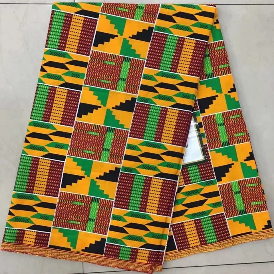 Разноцветная ткань Kente оригинальная ручной работы этнические гановые ткани для