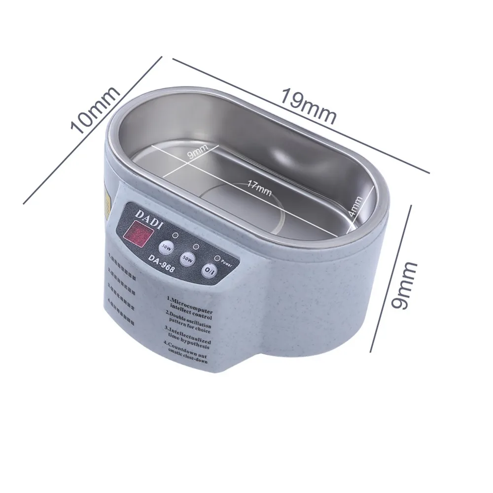 Мини ультразвуковой очиститель для украшений очков печатных плат прибор с