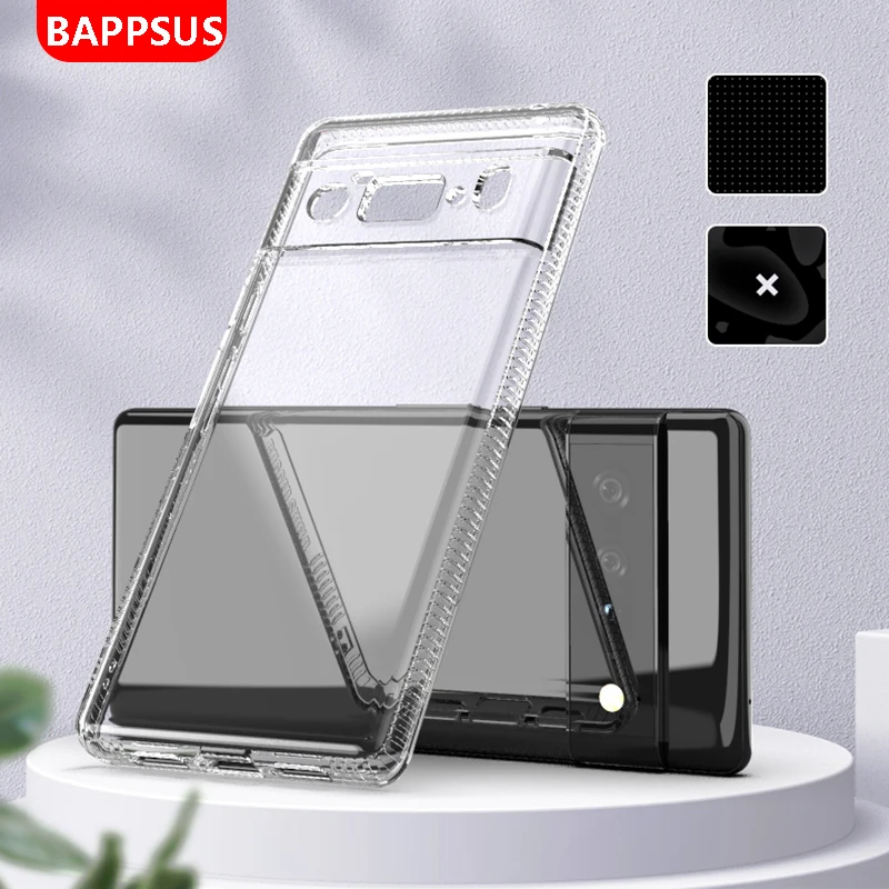 

Anti-slip Cover for Google Pixel 6 Pro/Pixel 6 Clear TPU Case Slim Transparent Camera Lens Protection Case Suit for Pixel 6 Pro