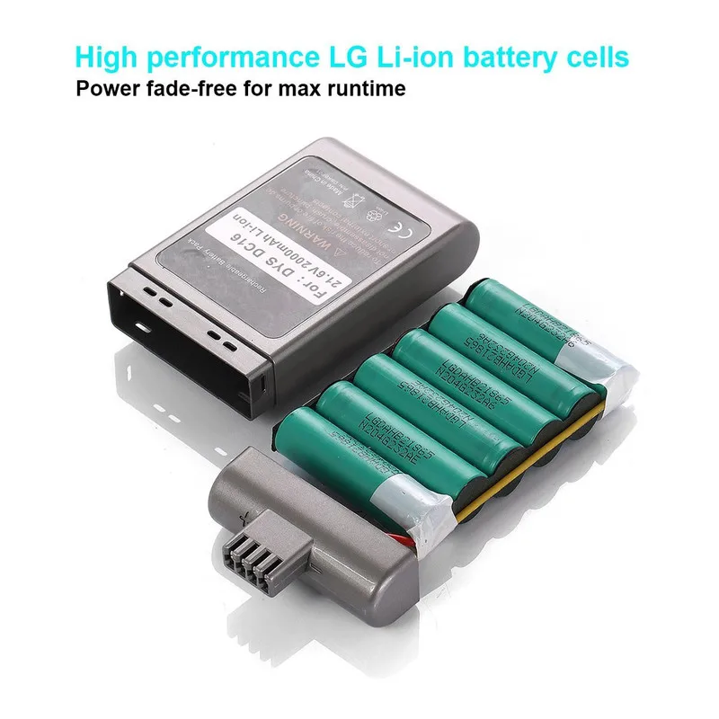 Сменный аккумулятор для пылесоса Dyson литий ионный 21 6 в 2000 мАч 22 2 пылесосов DC16 Animal