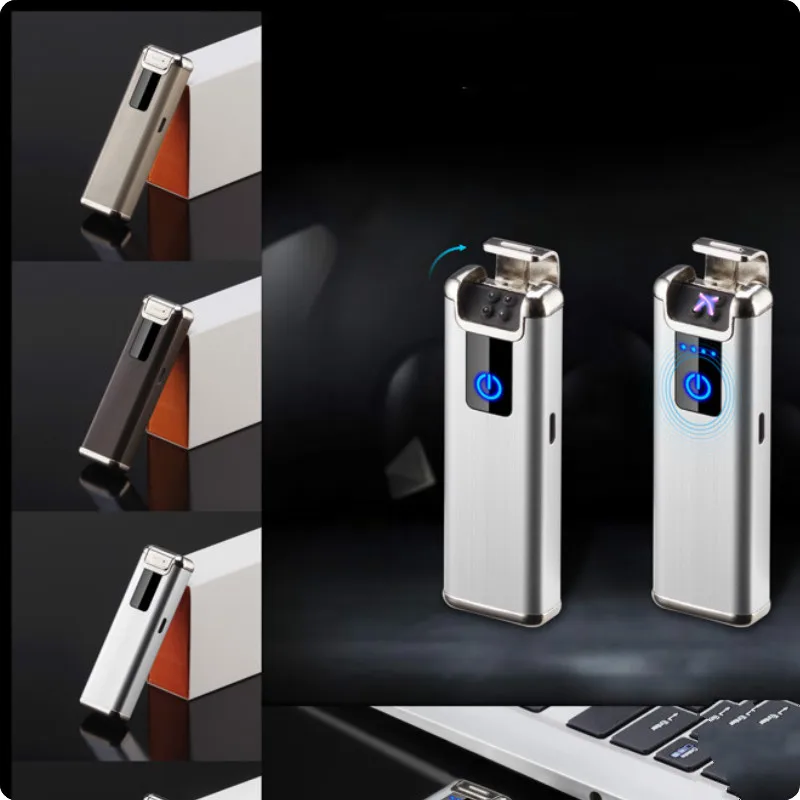 Креативная электрическая зажигалка с подключением к USB импульсная двухдуговая