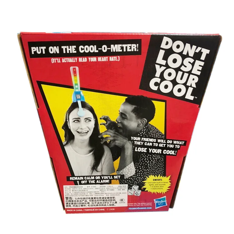 

Hasbro Board Game Don't Lose Your Cool Party Games Toy Electronic Interactive Emotion Sensing Device Light Music for Friend Kids