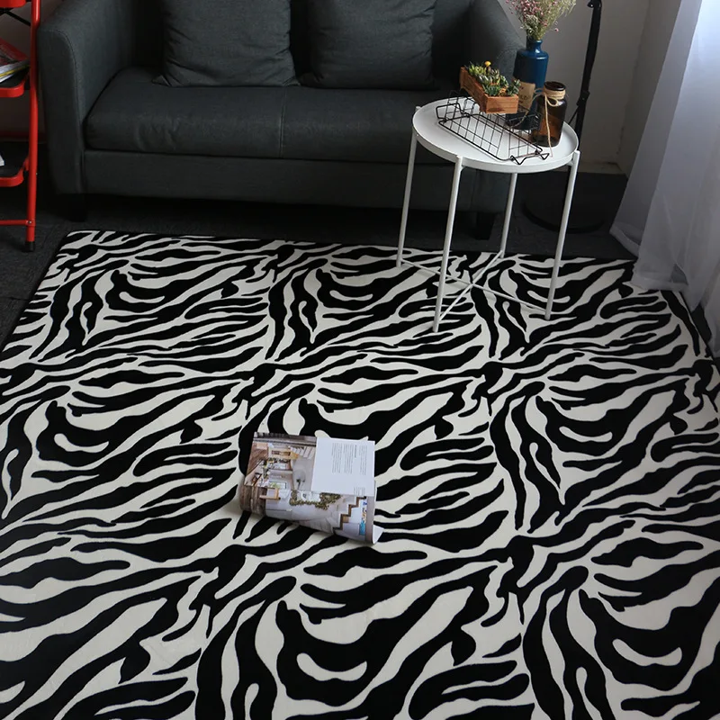 Скандинавский мягкий декоративный ковер прикроватный журнальный столик для