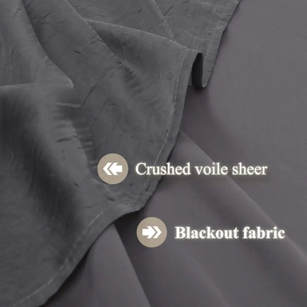 Nictown люверсы двухслойные сочетающиеся элегантные дробленые вуали прозрачные и