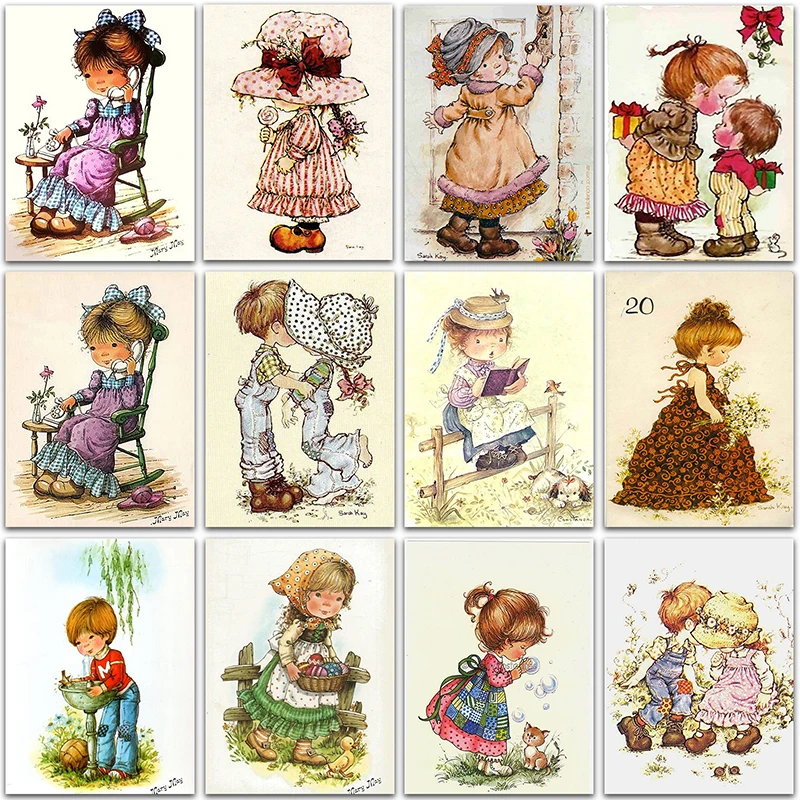 5D DIY Diamond Painting Cartoon little girl gift Princess flower Full Square&Round mosaic embroidery Cross stitch home decor Art