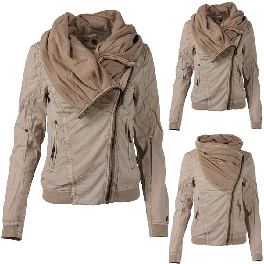 Autumn Winter Fleece Ladies Hoodie Sweatshirt Zip Up Plain Jacket Hooded Womens Jumper Hoody Coat Top Korean Fashion #45 |