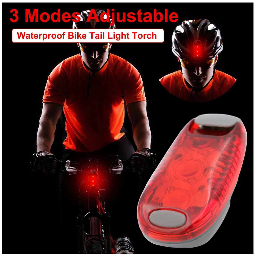 

Bicycle Light Waterproof Bike Taillight LED Safety Back Light Riding Warning Saddle Bike Rear Light Flashlight for Hiking Night