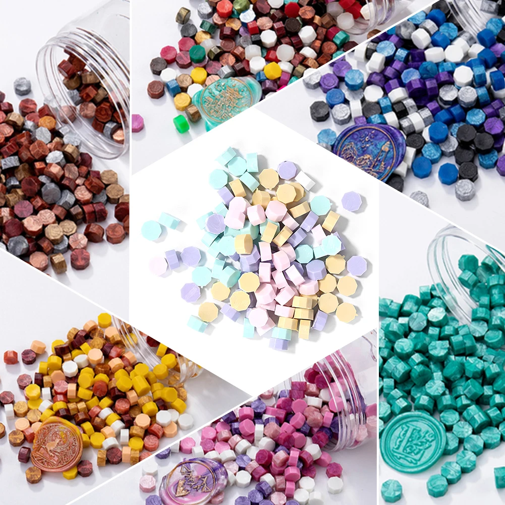 100 шт. винтажные Восьмиугольные восковые бусины для самостоятельного