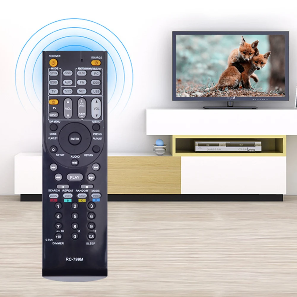 RC-799M Replacement Remote Control Entertainment TV Accessories Hotel Easy Operate Home Compact Audio Video Receive For ONKYO |